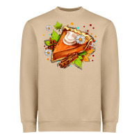 Mushroom pumpkin pie with daisies and cinnamon Heavyweight Sweatshirt - AdoDesignShop