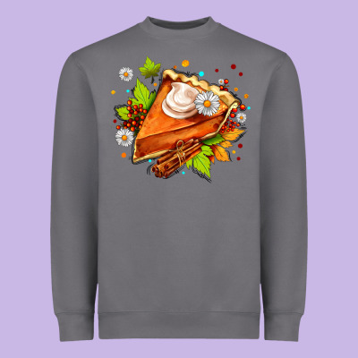 Pumpkin Pie With Daisies And Cinnamon Heavyweight Sweatshirt Designed By Adodesignshop