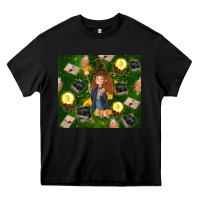 Black wizard girl with magic Heavy Core Tee - TumblerDesignByShophia