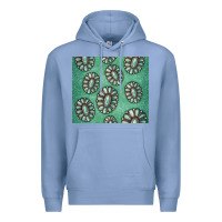 Colony Blue turquoise gemstone glitter Premium Hoodie - Jasminsmagicworld