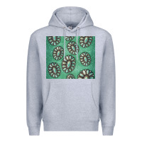 Heather Grey turquoise gemstone glitter Premium Hoodie - Jasminsmagicworld