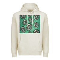 Oatmeal Heather turquoise gemstone glitter Premium Hoodie - Jasminsmagicworld