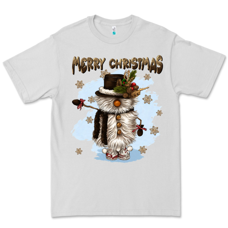 Merry Christmas Snowman Premium Tee by CowGirlArtShop | Teevron