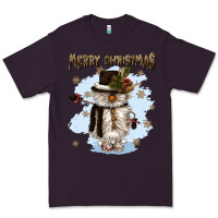 Plum merry christmas snowman Premium Tee - CowGirlArtShop