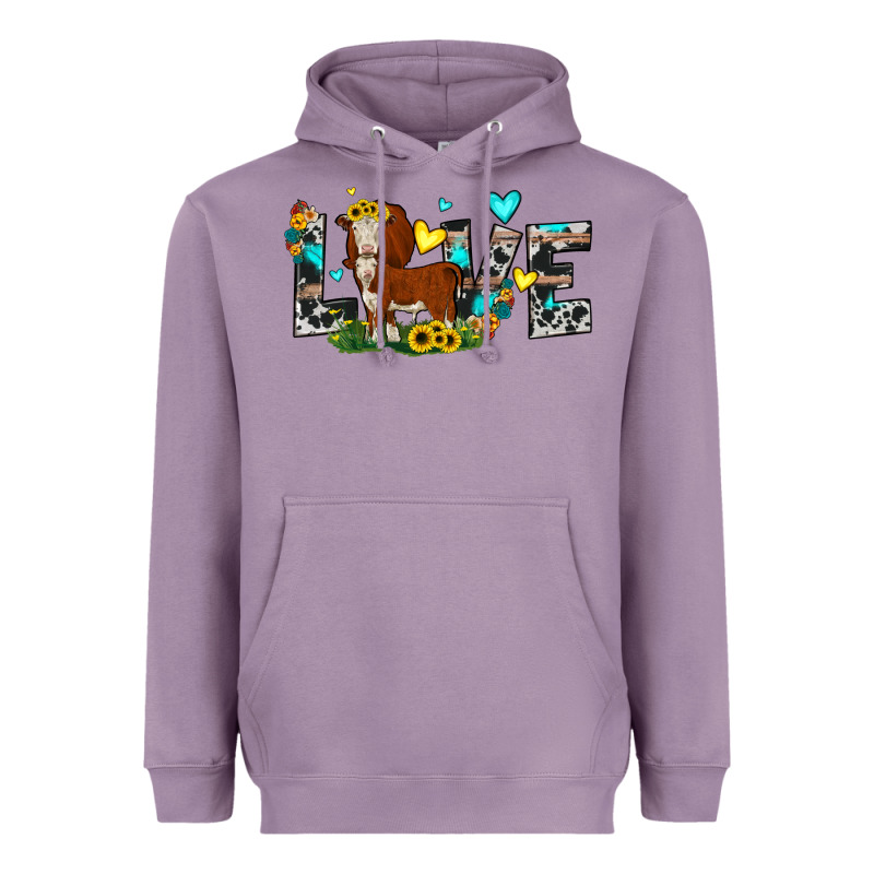 Love Western Cow Heavyweight Hoodie by JahusDesignShop | Teevron