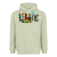 Matcha love western cow Heavyweight Hoodie - JahusDesignShop