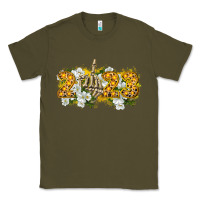 Army Green 2023 skeleton middle finger new year Classic Tee - CowGirlArtShop