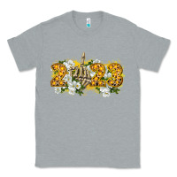 Heather Grey 2023 skeleton middle finger new year Classic Tee - CowGirlArtShop