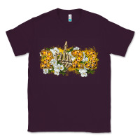 Plum 2023 skeleton middle finger new year Classic Tee - CowGirlArtShop