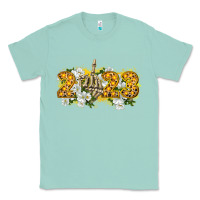 Seafoam 2023 skeleton middle finger new year Classic Tee - CowGirlArtShop