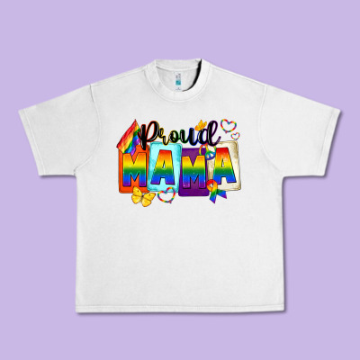 Proud Mama Urban Heavy Tee Designed By Fadigitalartstudio