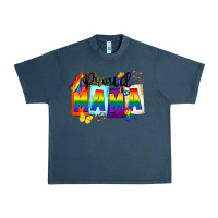 Midnight Navy proud mama Urban Heavy Tee - FaDigitalArtStudio