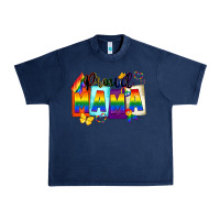 Navy proud mama Urban Heavy Tee - FaDigitalArtStudio