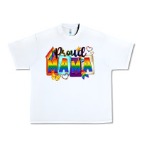 White proud mama Urban Heavy Tee - FaDigitalArtStudio