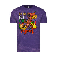 Cloud Purple Pinch peel eat repeat crawfish Vintage Tee - FaDigitalArtStudio