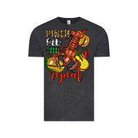 Vintage Black Pinch peel eat repeat crawfish Vintage Tee - FaDigitalArtStudio