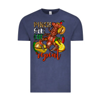 Vintage Denim Pinch peel eat repeat crawfish Vintage Tee - FaDigitalArtStudio