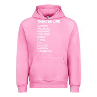 Fuchsia Pink theater life funny Urban Hoodie - DesigneFamous