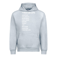 Heather Grey theater life funny Urban Hoodie - DesigneFamous