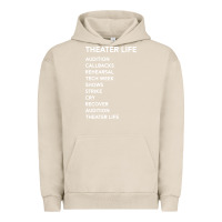 Pigment French Oak theater life funny Urban Hoodie - DesigneFamous