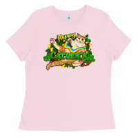 Bubblegum Pink St. Patrick's Day cat Ladies Tee - HowdyJamesFarm