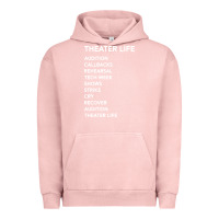 Pigment Salmon theater life funny Urban Hoodie - DesigneFamous