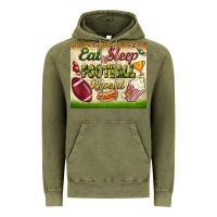 Vintage Olive eat sleep football repeat tumbler Vintage Hoodie - BundleAndBundleShop