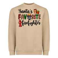 Mushroom santa's favorite firefighter Heavyweight Sweatshirt - AdoDesignShop