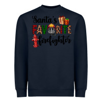 Navy santa's favorite firefighter Heavyweight Sweatshirt - AdoDesignShop