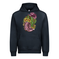 Navy Pink Cowboy Boots Urban Hoodie - JahusDesignShop