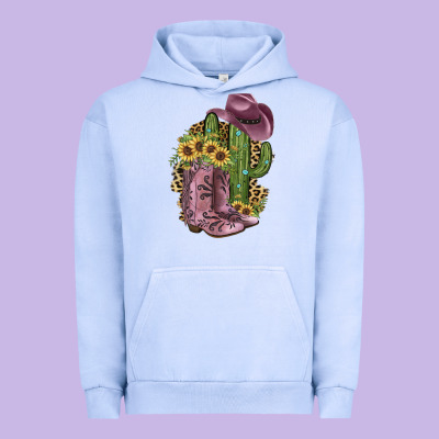 Pink Cowboy Boots Urban Hoodie Designed By Jahusdesignshop