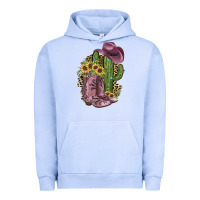 Pigment Grape Ice Pink Cowboy Boots Urban Hoodie - JahusDesignShop