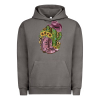Pigment Tornado Pink Cowboy Boots Urban Hoodie - JahusDesignShop