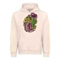 Sandshell Pink Cowboy Boots Urban Hoodie - JahusDesignShop
