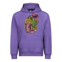 Tulip Pink Cowboy Boots Urban Hoodie - JahusDesignShop