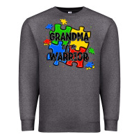 Charcoal Heather grandma of a warrior Premium Sweatshirt - JahusDesignShop