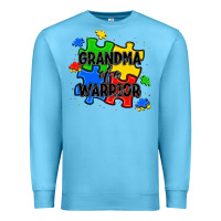 Ocean Blue grandma of a warrior Premium Sweatshirt - JahusDesignShop