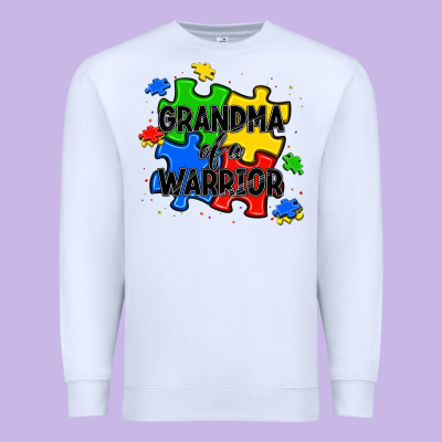 Grandma Of A Warrior Premium Sweatshirt Designed By Jahusdesignshop