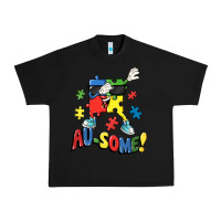 Black Au-some! Autism puzzle dabbing Urban Heavy Tee - FaDigitalArtStudio