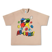 Burro Au-some! Autism puzzle dabbing Urban Heavy Tee - FaDigitalArtStudio