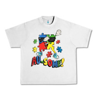 Lunar Rock Au-some! Autism puzzle dabbing Urban Heavy Tee - FaDigitalArtStudio