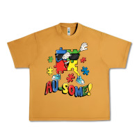 Peanut Butter Au-some! Autism puzzle dabbing Urban Heavy Tee - FaDigitalArtStudio