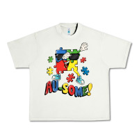 Pistachio Au-some! Autism puzzle dabbing Urban Heavy Tee - FaDigitalArtStudio