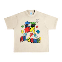 Sandshell Au-some! Autism puzzle dabbing Urban Heavy Tee - FaDigitalArtStudio