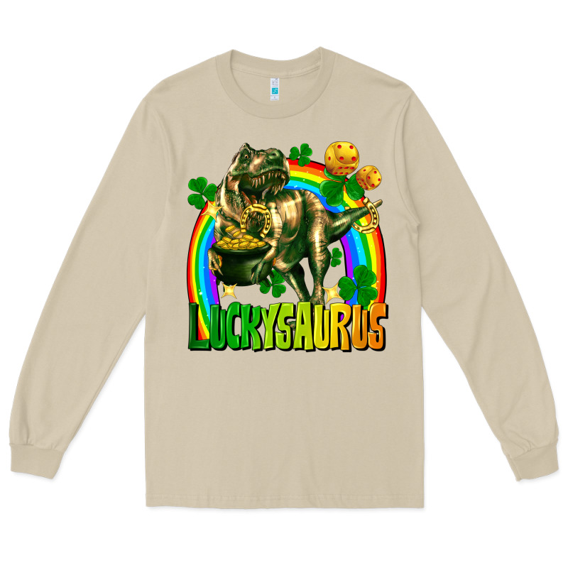 Luckysaurus Long Sleeve Tee by FaDigitalArtStudio | Teevron