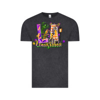Vintage Black Louisiana LA Mardi Gras Vintage Tee - FaDigitalArtStudio
