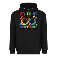 Black my child may be non verbal but this mama ain's Heavyweight Hoodie - JahusDesignShop