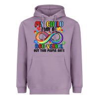 Lavender my child may be non verbal but this mama ain's Heavyweight Hoodie - JahusDesignShop