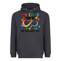 Smoke my child may be non verbal but this mama ain's Heavyweight Hoodie - JahusDesignShop