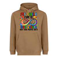Toasted Coconut my child may be non verbal but this mama ain's Heavyweight Hoodie - JahusDesignShop